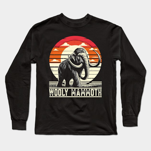 Woolly Mammoth Long Sleeve T-Shirt by JessArty